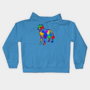 Colorful Wolf Kids Hoodie